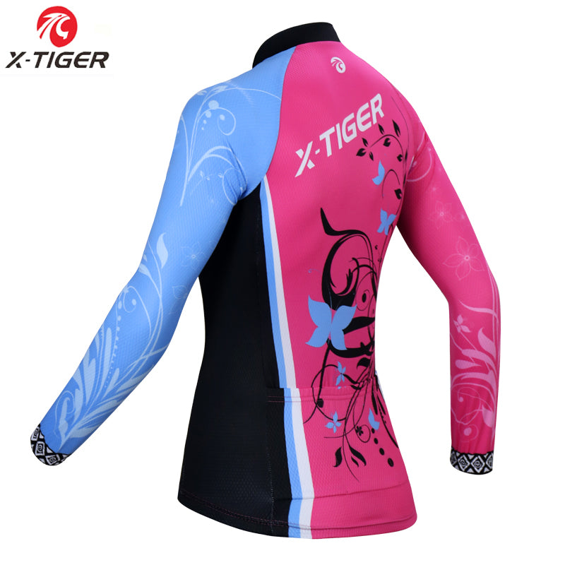 Thermal Long Sleeve Cycling Jerseys - X-Tiger