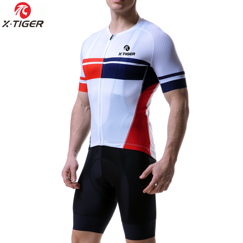 Men Racing Bicycle Short Sleeve Suit - X-Tiger