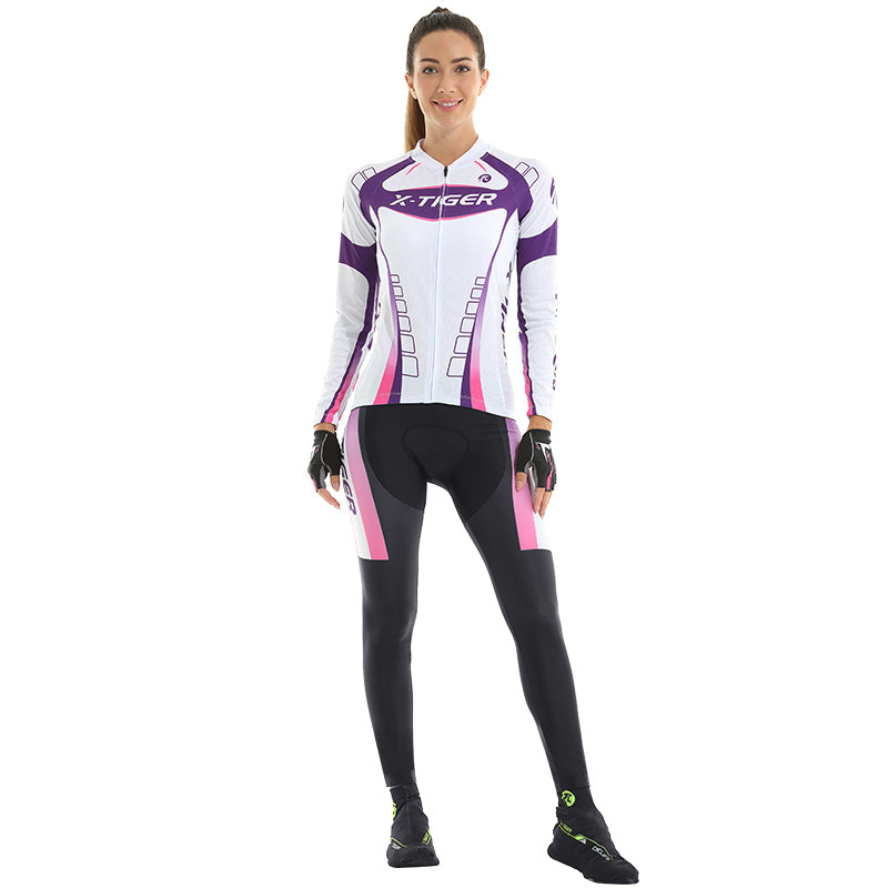 Women Cycling Long Sleeve Suit - X-Tiger