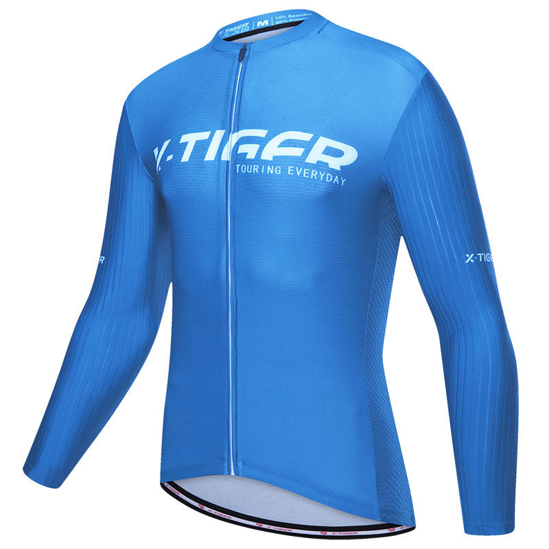 Men Upgraded Long Sleeve Cycling Jersey - X-Tiger