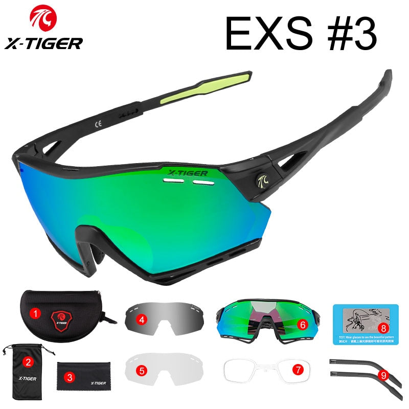 EXS Replacement 3 Lens Cycling Sunglasses - X-Tiger
