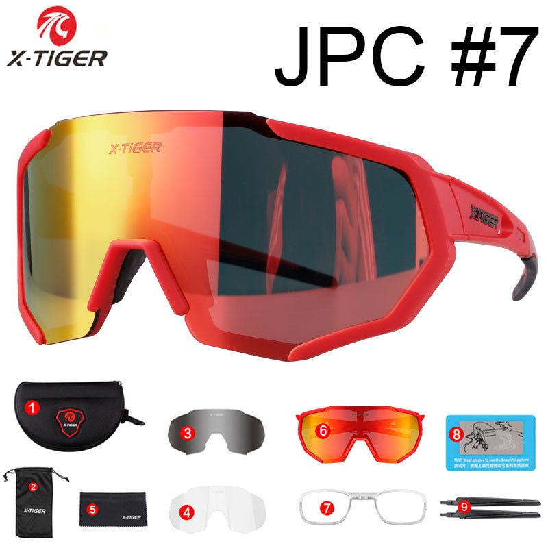 JPC Cycling Sunglasses 3 Lens - X-Tiger