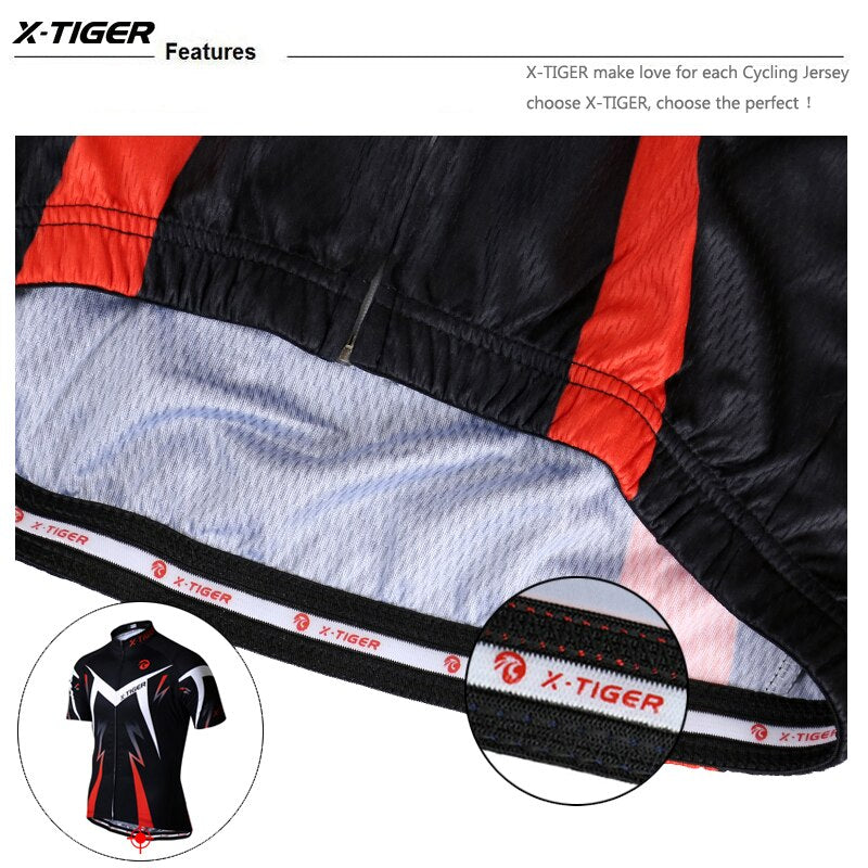 Men Cycling Short Sleeve - X-Tiger