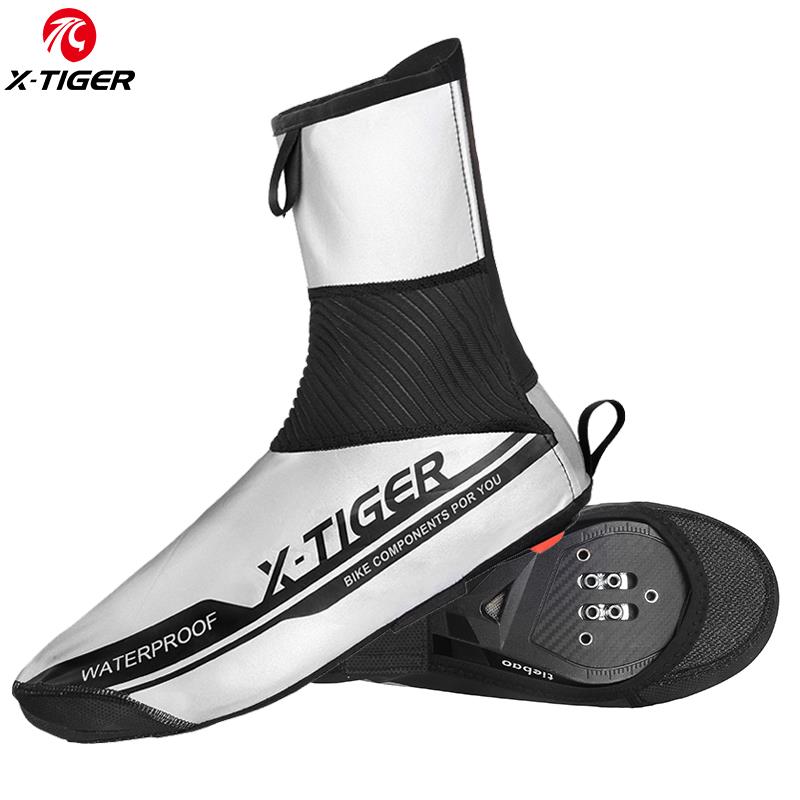 Cycling Shoe Cover Reflective - X-Tiger