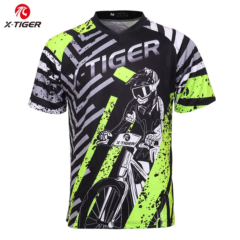 Short Sleeve Downhill Jerseys - X-Tiger