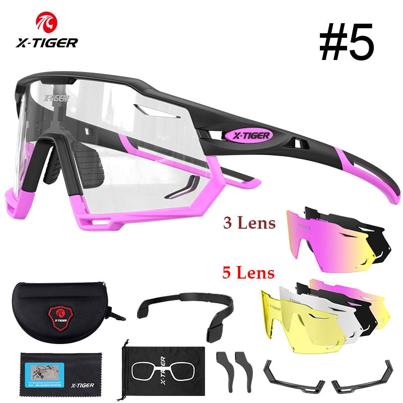 XTS 5 Lens Photochromic Sunglasses - X-Tiger