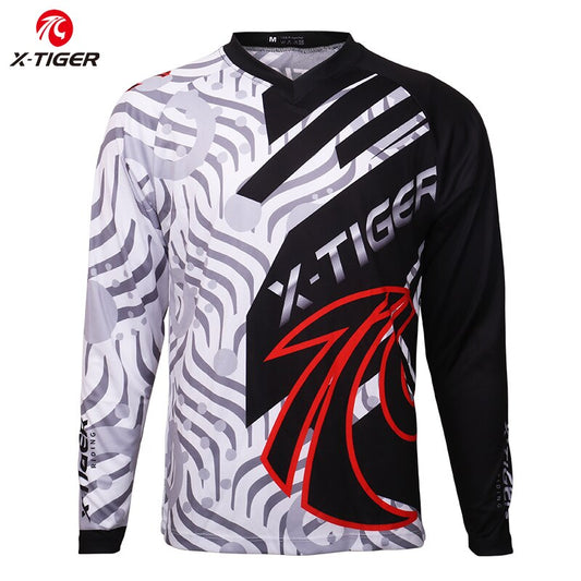 Long Sleeve Downhill Jerseys - X-Tiger