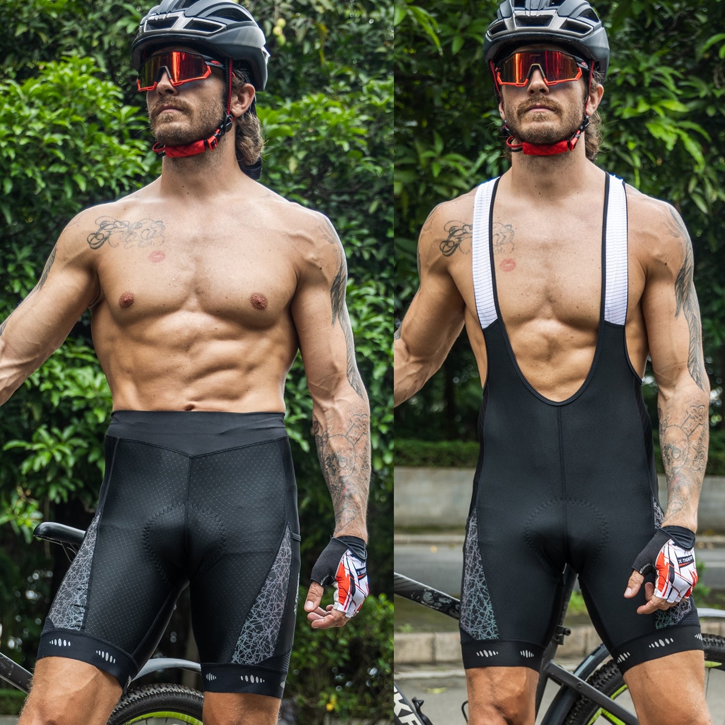 Reflective Version Men Cycling Shorts Pants - X-Tiger