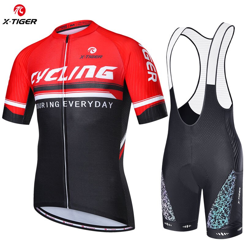 Men Cycling Short Sleeve Suit - X-Tiger