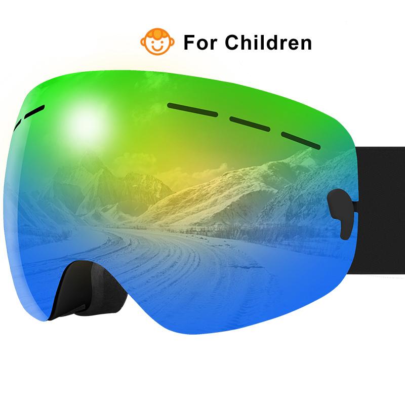 Double Layers Anti-Fog Ski Glasses For Children - X-Tiger