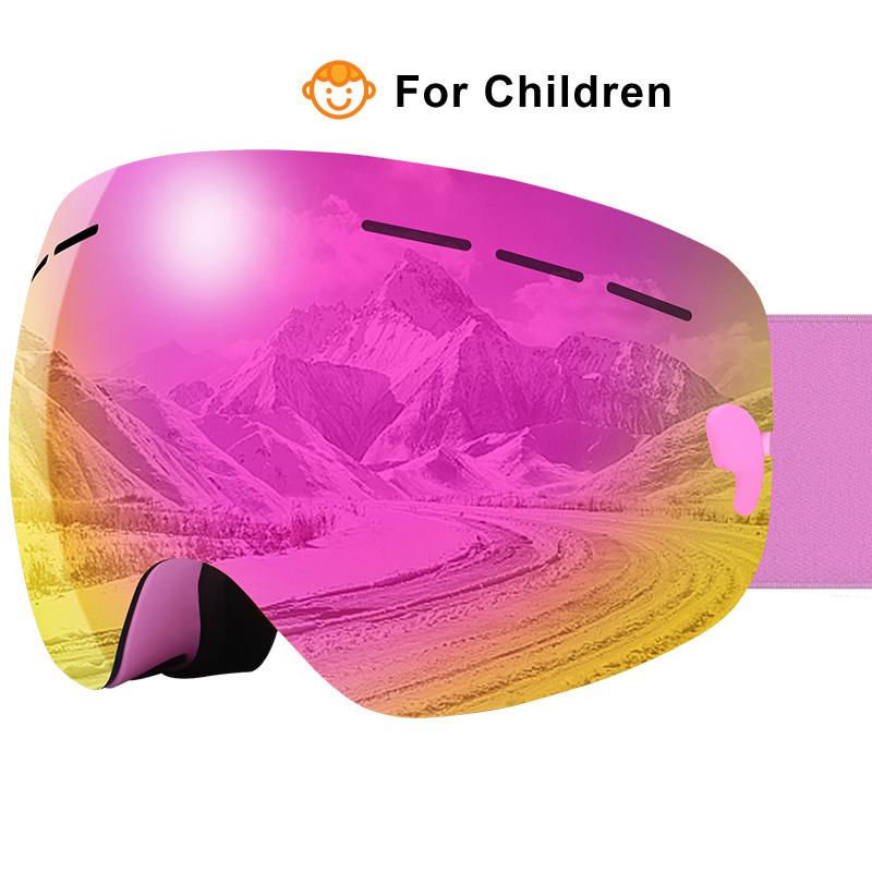 Double Layers Anti-Fog Ski Glasses For Children - X-Tiger