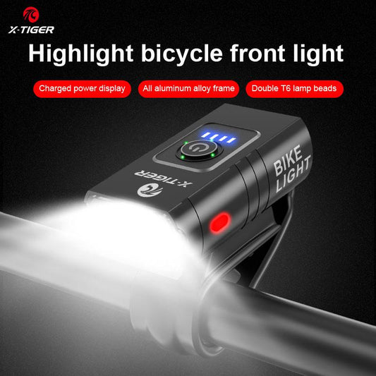 USB Rechargeable LED Bicycle Lamp - X-Tiger